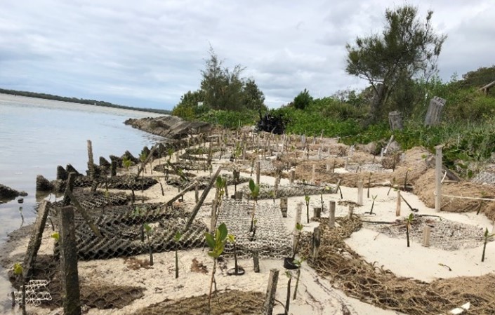 Completed project TS Onslow shoreline 2