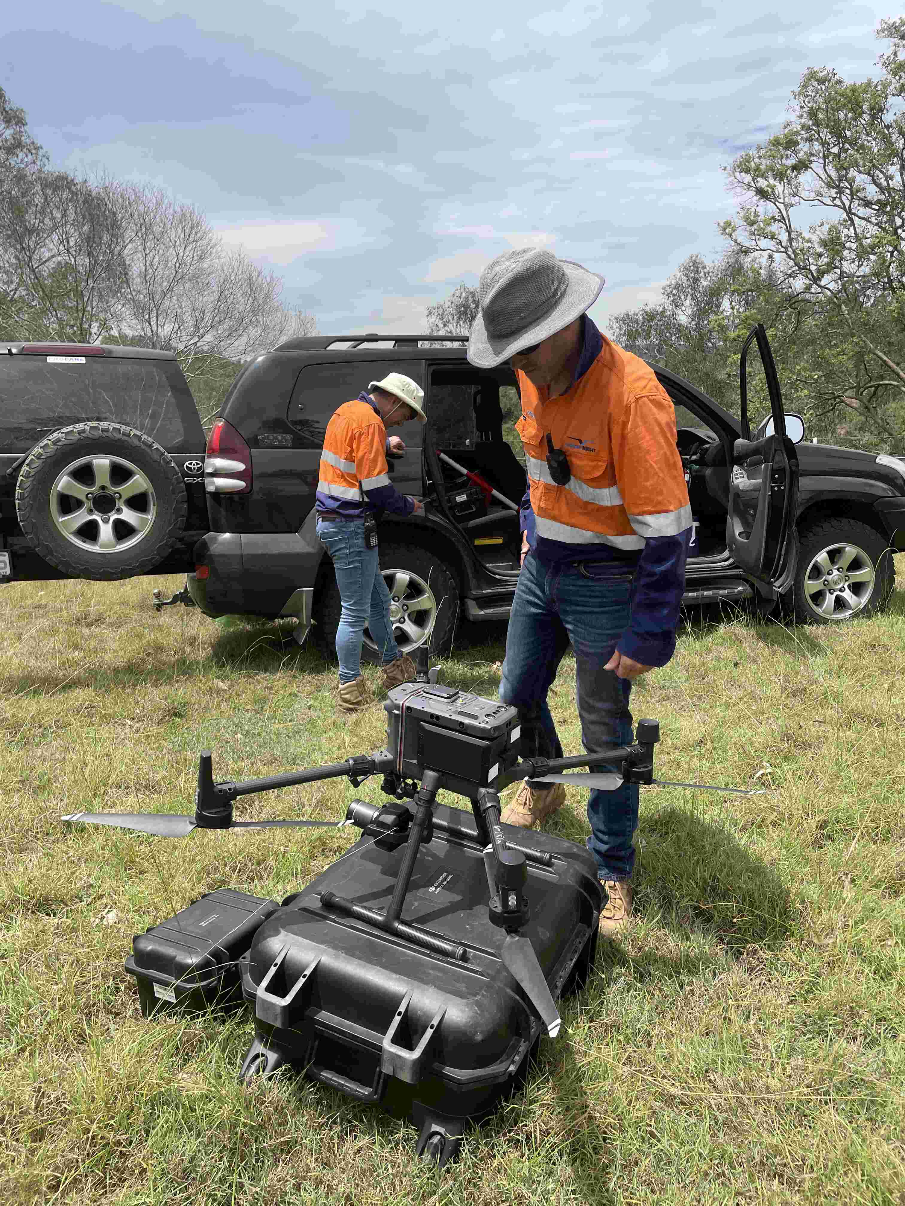 LiDar drone during setup