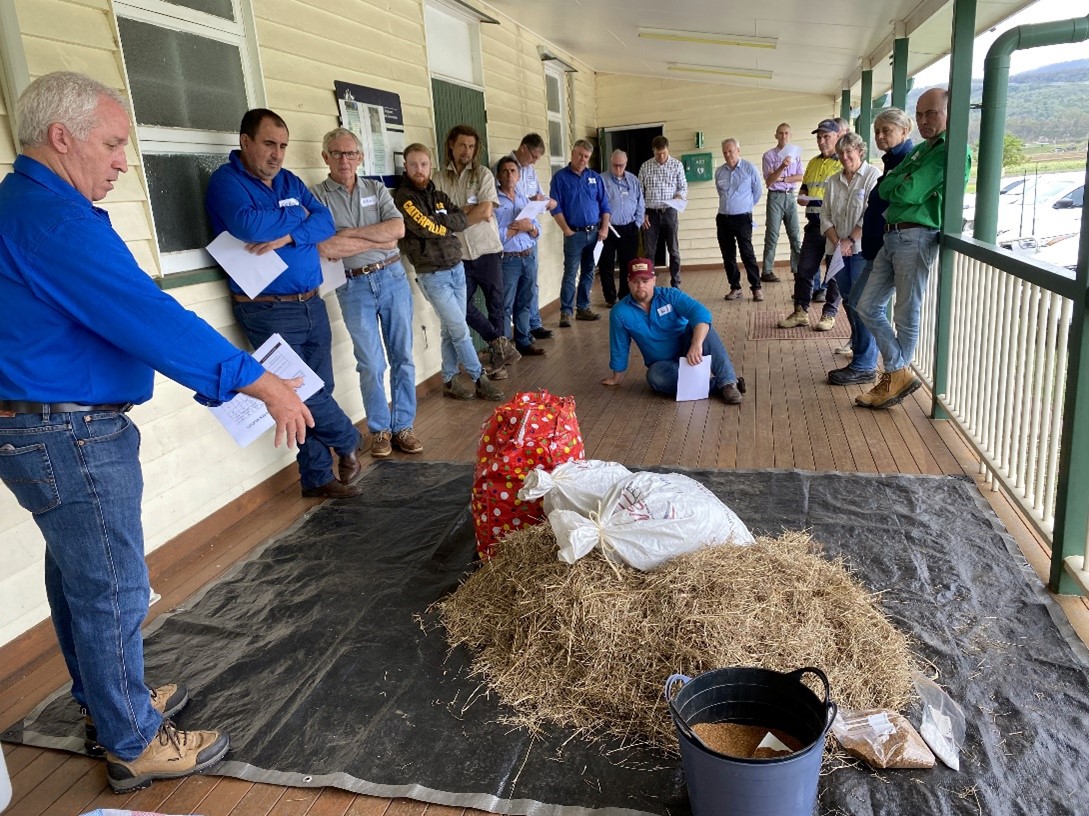  Greg Bath from DAF demonstrating breeder’s nutritional requirements. 