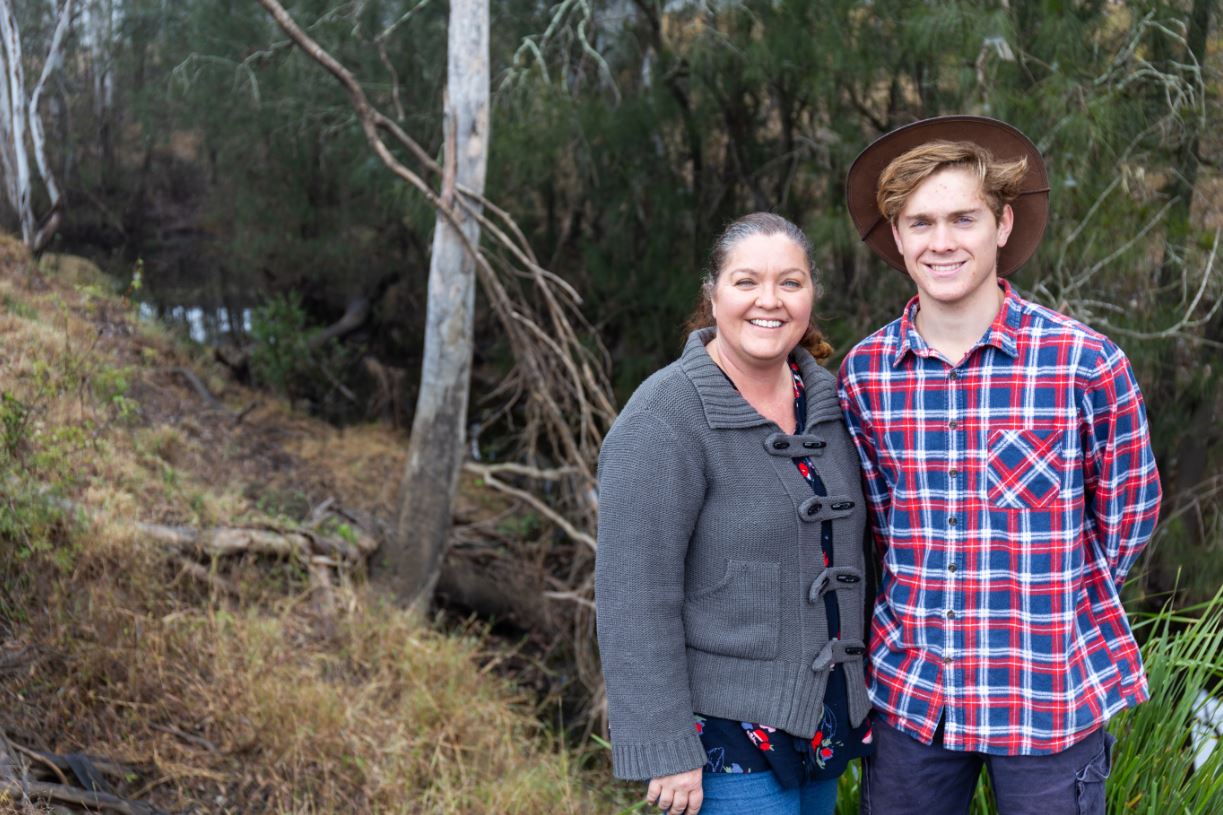 Ipswich family recognised for efforts to restore koala habitat