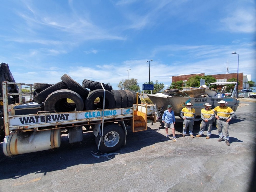 Over 500 tyres, litter and debris removed in Moreton Bay clean up