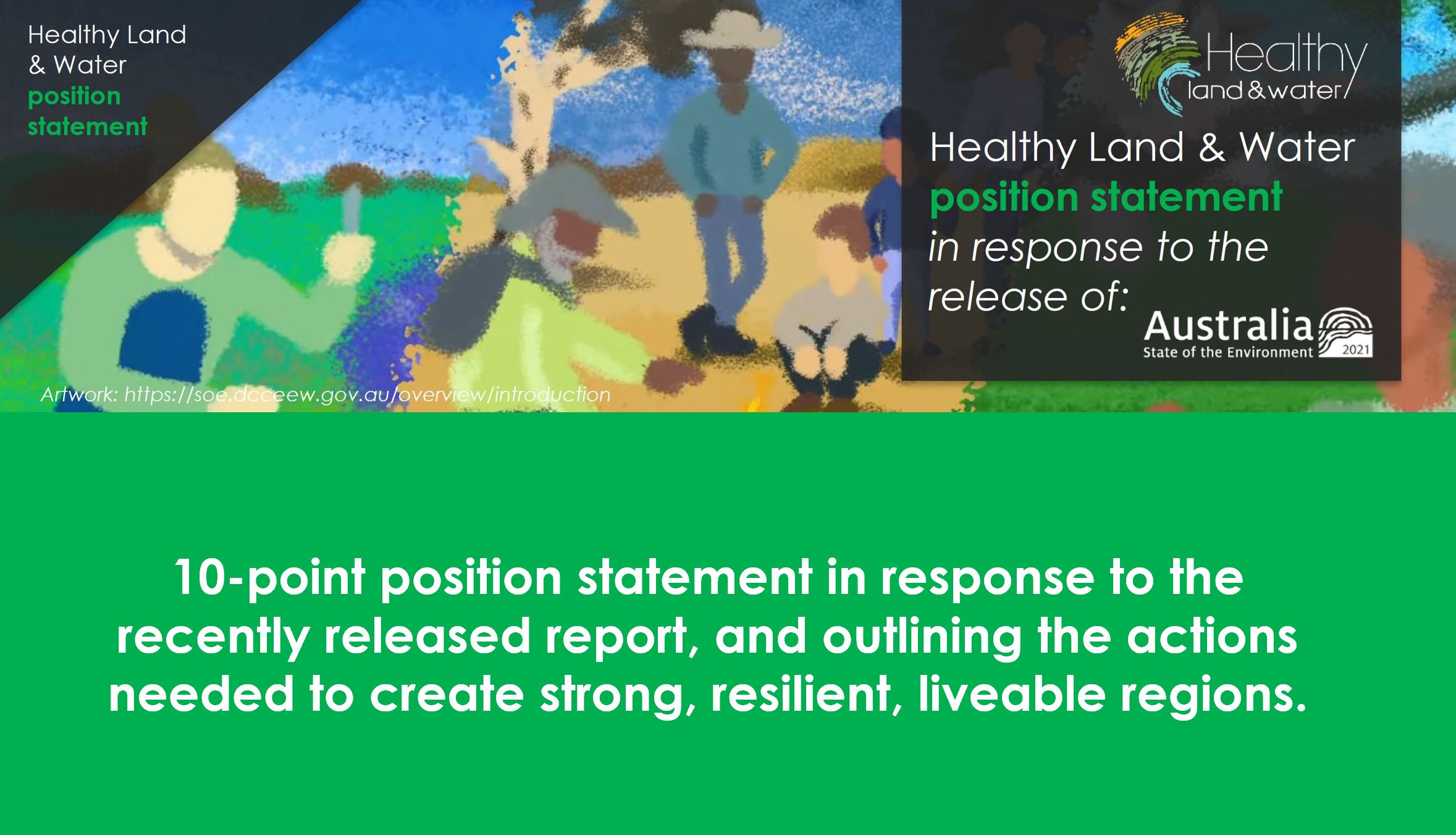 State of the Environment Report 2021: Healthy Land & Water position statement